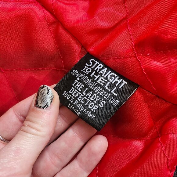 Straight to Hell Women's Defector – Black and Nickel Leather Jacket XS - Picture 9 of 10